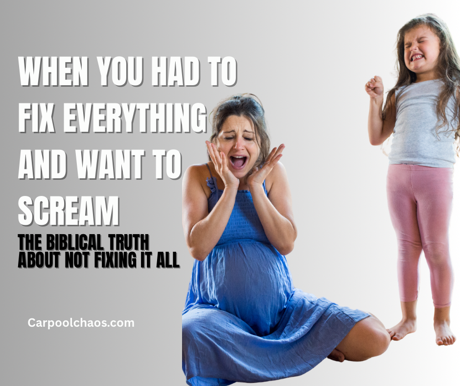 When You’ve Had Enough: The Biblical Truth About Not Fixing It All